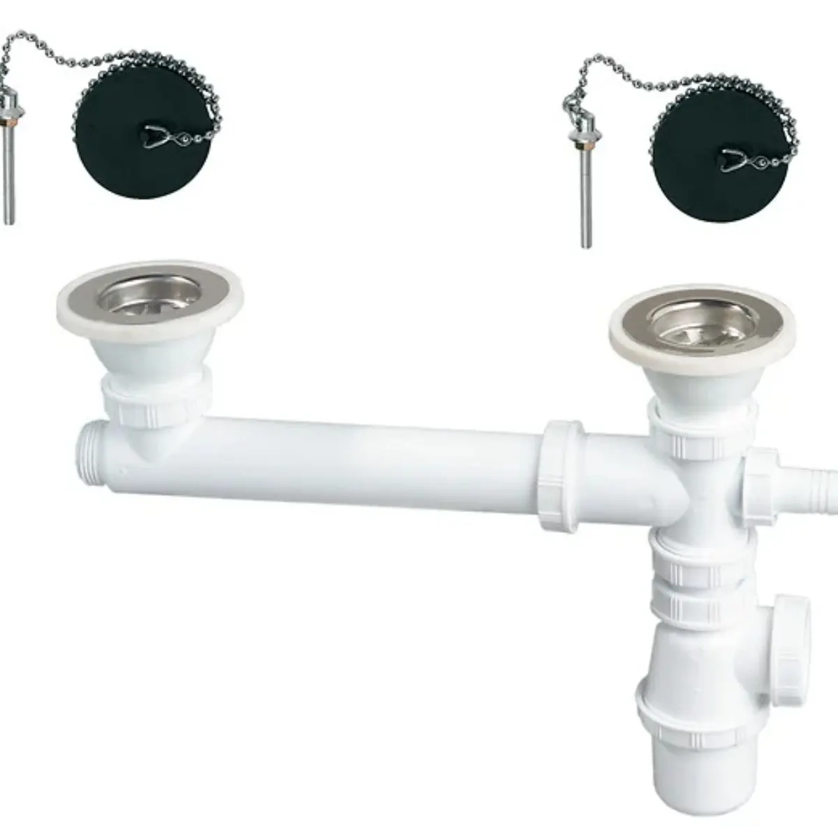 Siphon évier double - Siphons évier, référence siphon-evier-double chez Sanitaire Casa Anfa à Casablanca