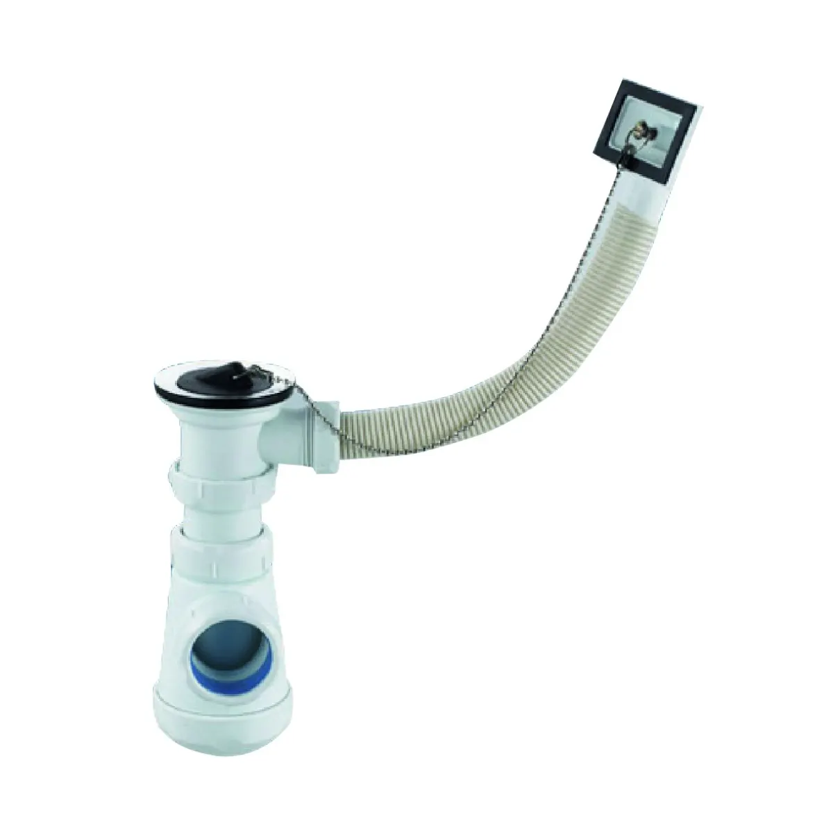 Siphon évier avec trop-plein - Siphons évier, référence siphon-evier-avec-trop-plein chez Sanitaire Casa Anfa à Casablanca
